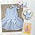 VESTIDO BATIZADO BEBÊ MENINA KIT BRANCO LAÇO - Imagem 1