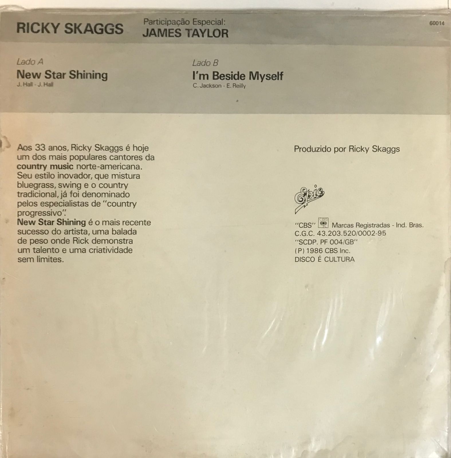 LP Ricky Skaggs And James Taylor – New Star Shining (Lacrado Single) - Imagem 2
