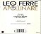 CD - Leo Ferre • Apollinaire – Les Poetes : Volume 1 / La Chanson Du Mal Aimé (IMP - FRANCE ) - Imagem 2