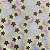 Tecido Tricoline Xita Infantil Estrela e Nuvens Amarelo T57 - Imagem 1