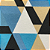 Tecido Para Área Externa Triângulos Tons de Azul Riviera II 69 - Imagem 2
