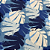 Tecido Para Área Externa Folhas Tons de Azul Riviera II 179 - Imagem 2