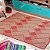 Tapete para Sala Sisal Antiderrapante com Quina de Proteção Chevron Vermelho - S565- 2,00x2,50 - Imagem 1