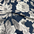 Tecido Acquablock Karsten Interno Rosas Brancas Fundo Marinho - Essence 36 - Imagem 3