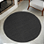Tapete Para Sala Sisal 100% Natural Redondo 2,00m Preto - Imagem 1