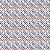 Toalha de Mesa Termica 1,40 de Largura - Chevron Vermelho e Azul - Imagem 2