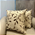 Capa Para Almofada Estampada Folhas Bege e Marrom 45x45 - Imagem 2