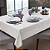 Toalha de Mesa Pérola Jacquard IL Mila Quadrada 1,60mX1,60m - 6 Lugares - Imagem 1