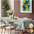 Toalha de Mesa Termica 1,40 de Largura -  Chevron Clean Azul e Mostarda - Imagem 1