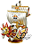 [ESTOQUE] ONE PIECE - THOUSAND SUNNY - MEGA WORLD COLLECTABLE FIGURE SPECIAL - GOLD COLOR - Imagem 1