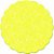 Fundo Rendado para Decoração de Docinhos Amarelo 100 Un - Catelândia - Imagem 1