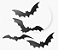 Kit 4 Morcegos Plásticos - Decoração - Festa Halloween - Catelândia - Imagem 1