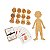Carimbo Massinha Órgãos Humanos + Cards - base MDF - Imagem 1