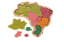 KIT Mapa do Brasil + Bandeira + Cards Capitais Brasil - Imagem 2