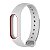 Pulseira de Silicone Dupla Branco c/ Vermelho - Mi Band 2 - Imagem 1