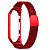 Pulseira de Metal Magnética Vermelho - Mi Band 3 e 4 - Imagem 2