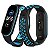 Silicone Esportiva Preto c/ Azul Claro - Mi Band 5/6 e Amazfit Band 5 - Imagem 2