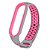 Silicone Esportiva Cinza c/ Rosa - Mi Band 5/6 e Amazfit Band 5 - Imagem 1