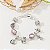 Pulseira de Berloques Banhada a Prata Completa Love - Imagem 2