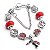 Pulseira de Berloques Banhada a Prata Completa Glamour - Imagem 4