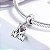 Berloque Charm Pendente em Prata 925 I Love Mom Te Amo Mãe - Imagem 1