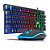 Kit Teclado E Mouse Exbom Luminoso, Semi Mecânico - Bk-g550 - Imagem 1