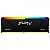 Memória DDR4 Kingston Fury Beast, RGB, 16GB, 3600Mhz, Black, KF436C18BB2A/16 - Imagem 1
