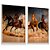 Quadro Decorativo Cavalos Selvagens Deserto Corrida kit 2 - Imagem 3
