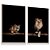 Quadro Decorativo Casal Leoa Leão Olhar Natureza Kit 2 - Imagem 2