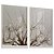 Quadro Decorativo Flor Dente de Leão Clean Gotas de Orvalho Kit 2 - Imagem 1