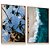 Quadro Decorativo Mar Praia Ondas Árvores Céu Azul Kit 2 - Imagem 2