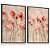 Quadro Decorativo Tulipas Botão Rosa Flores Rose Kit 2 - Imagem 2