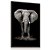 Quadro Decorativo Elefante Preto e Branco - Imagem 1
