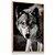 Quadro Decorativo Lobo Preto e Branco Animal - Imagem 4