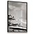 Quadro Decorativo Praia Surf Pranchas Mar Preto e Branco - Imagem 1