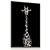 Quadro Decorativo Girafa Preto e Branco Pescoço - Imagem 1