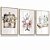 Quadro Decorativo Costura Linhas Tesoura Atelier Manequim Costureira Kit 3 Quadros Flores - Imagem 2