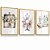 Quadro Decorativo Costura Linhas Tesoura Atelier Manequim Costureira Kit 3 Quadros Flores - Imagem 3