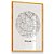 Quadro Decorativo Mapa Cidade Milão Itália Nome de Ruas - Imagem 3