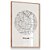 Quadro Decorativo Mapa Cidade Milão Itália Nome de Ruas - Imagem 4