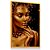 Quadro Decorativo Mulher Gold Pérola Fashion Maquiagem Dourada - Imagem 3
