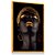 Quadro Decorativo Mulher Negra Face Gold Joias - Imagem 1