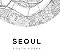 Quadro Decorativo Mapa Seul Coréia Korea Nome de Ruas Seoul - Imagem 5
