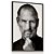 Quadro Decorativo Steve Jobs Preto e Branco Apple - Imagem 1