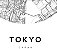 Quadro Decorativo Mapa Cidade Tóquio Tókio Japão Nome de Ruas - Imagem 5