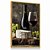 Quadro Decorativo Taça Vinho Garrafa Wine Líquido Queijo Uvas Adega Goumert - Imagem 3