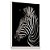 Quadro Decorativo Zebra Animal Listras Preto e Branco - Imagem 2