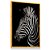 Quadro Decorativo Zebra Animal Listras Preto e Branco - Imagem 3