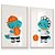Quadro Decorativo Infantil Dinossauro Dino Basquete - Imagem 2