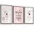 Quadro Decorativo Infantil Menina Pássaro Frase  Kit 3 Quadros - Imagem 2